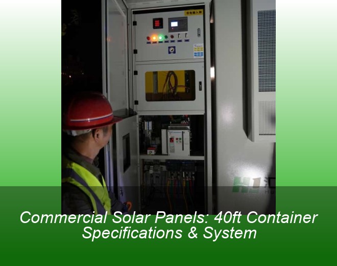 Commercial Solar Panels: 40ft Container Specifications & System